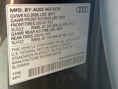 2026 Audi Q8 Premium Plus
