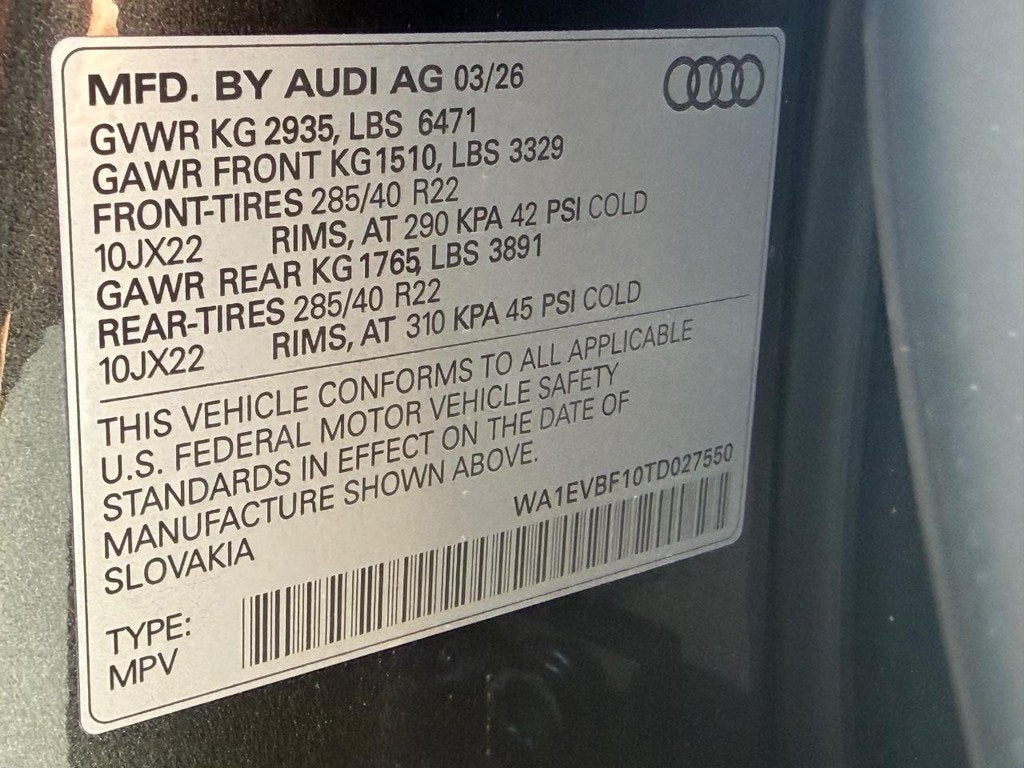 2026 Audi Q8 Premium Plus
