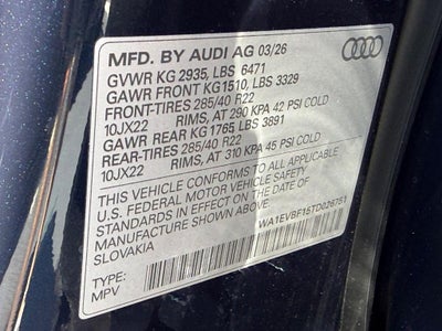 2026 Audi Q8 Premium Plus