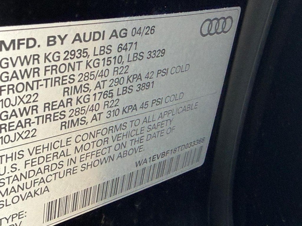 2026 Audi Q8 Premium Plus