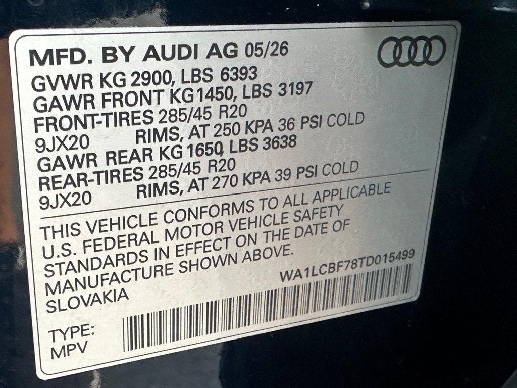 2026 Audi Q7 Premium Plus