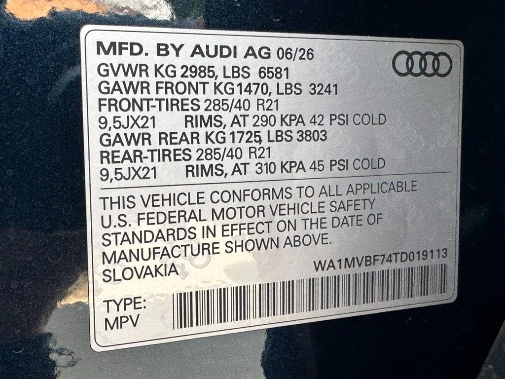 2026 Audi Q7 S line Premium Plus
