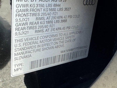 2026 Audi SQ7 Prestige