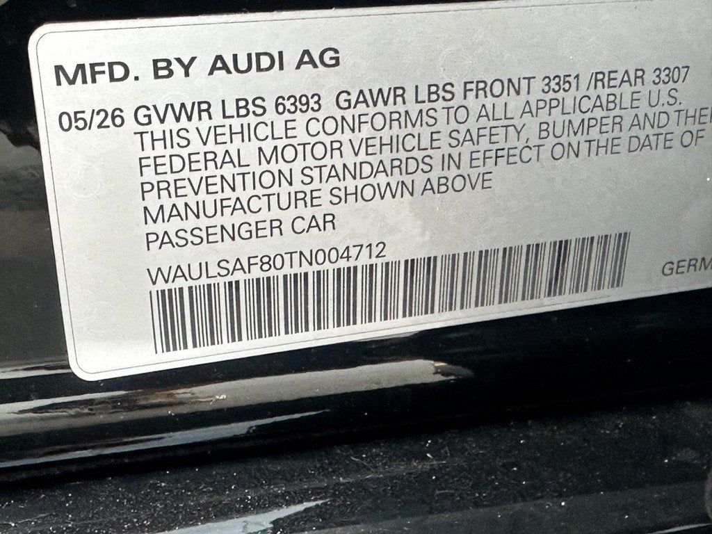 2026 Audi S8 quattro *Ltd Avail*