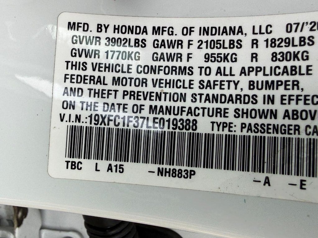 2020 Honda Civic Sedan EX CVT