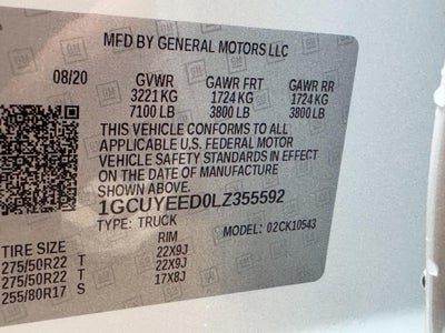 2020 Chevrolet Silverado 1500 4WD Crew Cab 147" RST