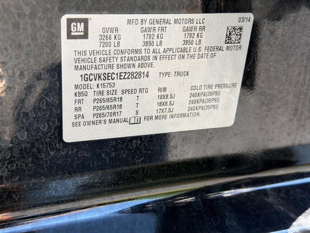 2014 Chevrolet Silverado 1500 4WD Double Cab 143.5" LTZ w/2LZ