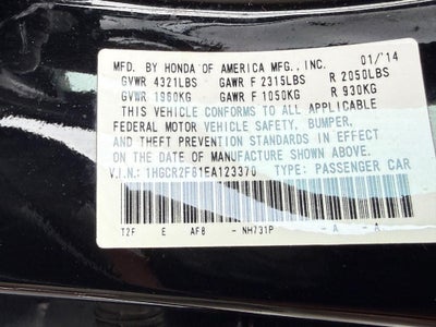 2014 Honda Accord Sedan 4dr I4 CVT EX-L
