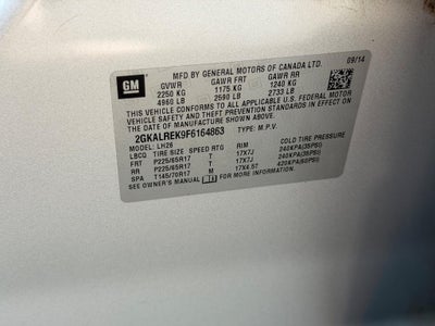 2015 GMC Terrain FWD 4dr SLE w/SLE-2