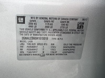 2017 Chevrolet Equinox FWD 4dr LT w/1LT