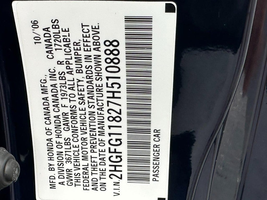 2007 Honda Civic Coupe 2dr MT EX