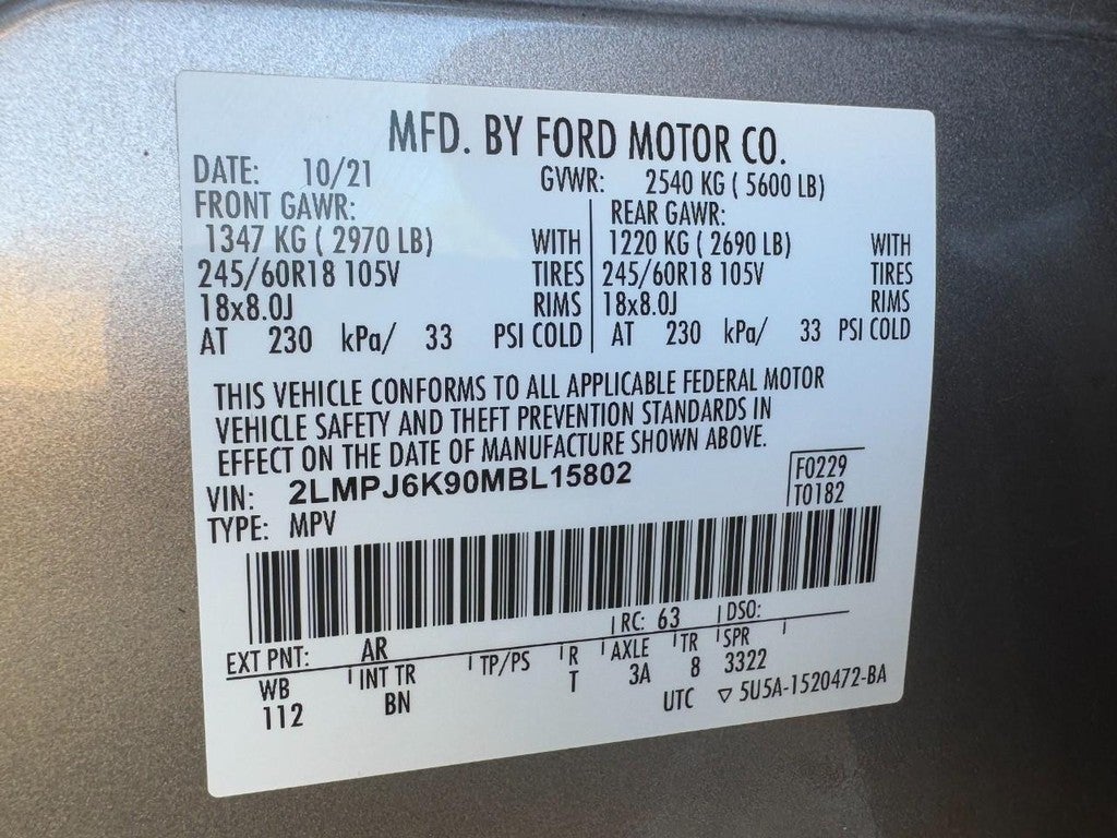 2021 Lincoln Nautilus Reserve FWD