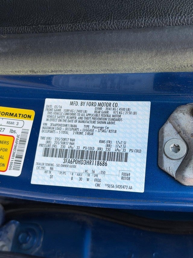 2017 Ford Fusion SE FWD