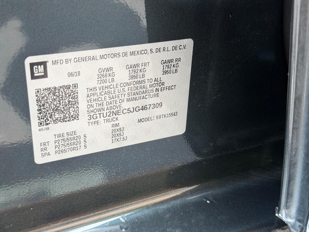2018 GMC Sierra 1500 4WD Crew Cab 143.5" SLT
