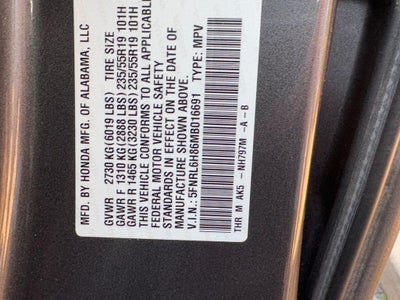 2021 Honda Odyssey Touring Auto