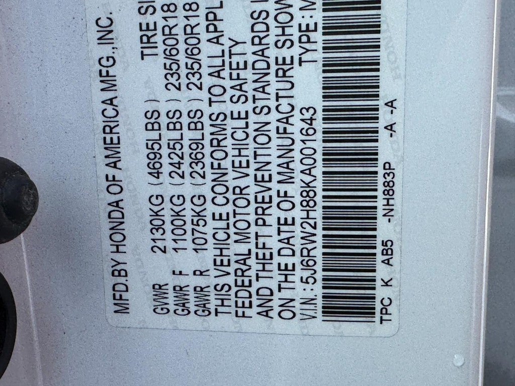 2019 Honda CR-V EX-L AWD