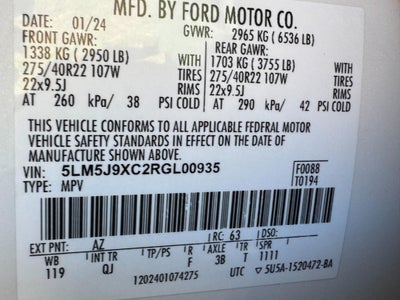 2024 Lincoln Aviator Black Label AWD