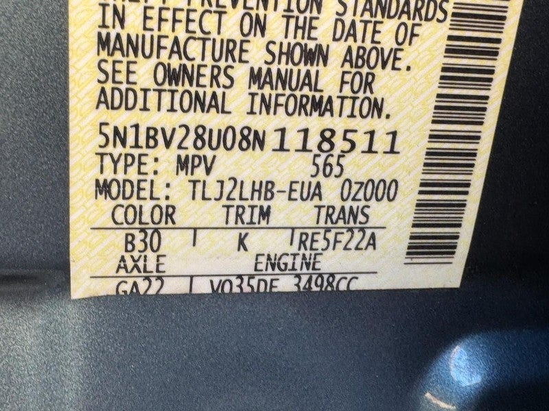 2008 Nissan Quest 4dr S