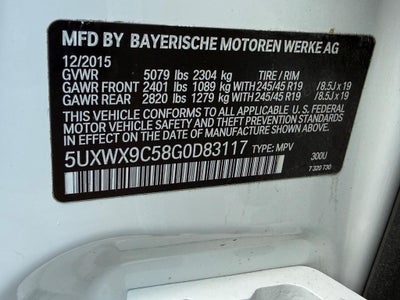 2016 BMW X3 AWD 4dr xDrive28i