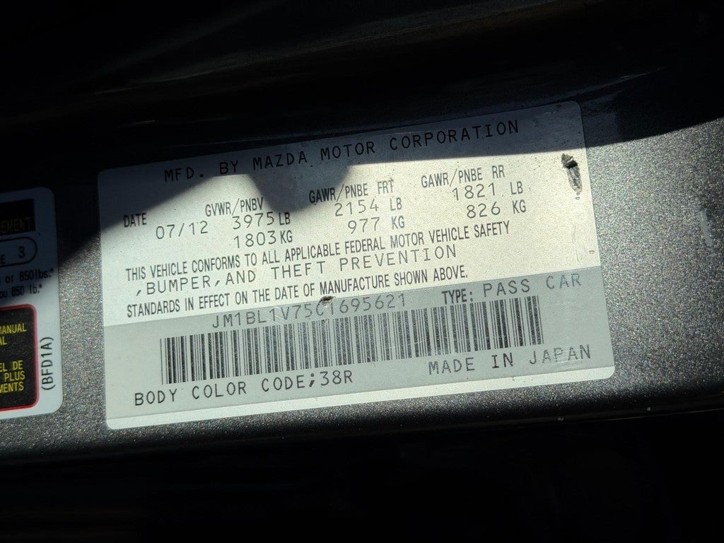 2012 Mazda Mazda3 Sedan 4dr Sdn Auto i Touring