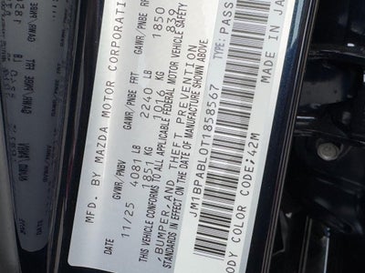 2026 Mazda Mazda3 Sedan 2.5 S Select Sport