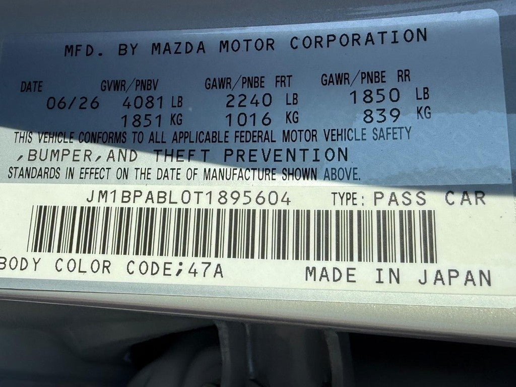 2026 Mazda Mazda3 Sedan 2.5 S Select Sport