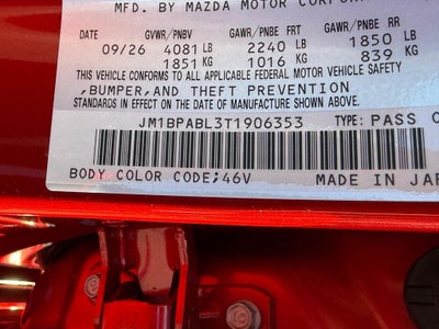 2026 Mazda Mazda3 Sedan 2.5 S Select Sport