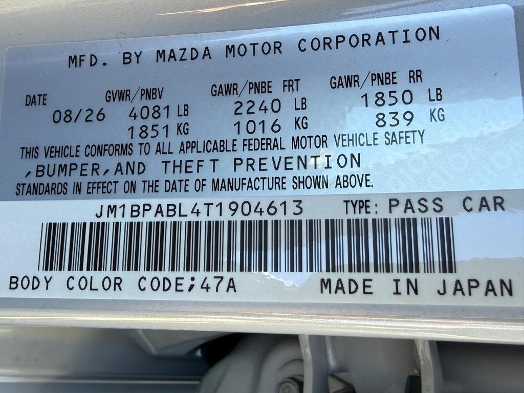 2026 Mazda Mazda3 Sedan 2.5 S Select Sport