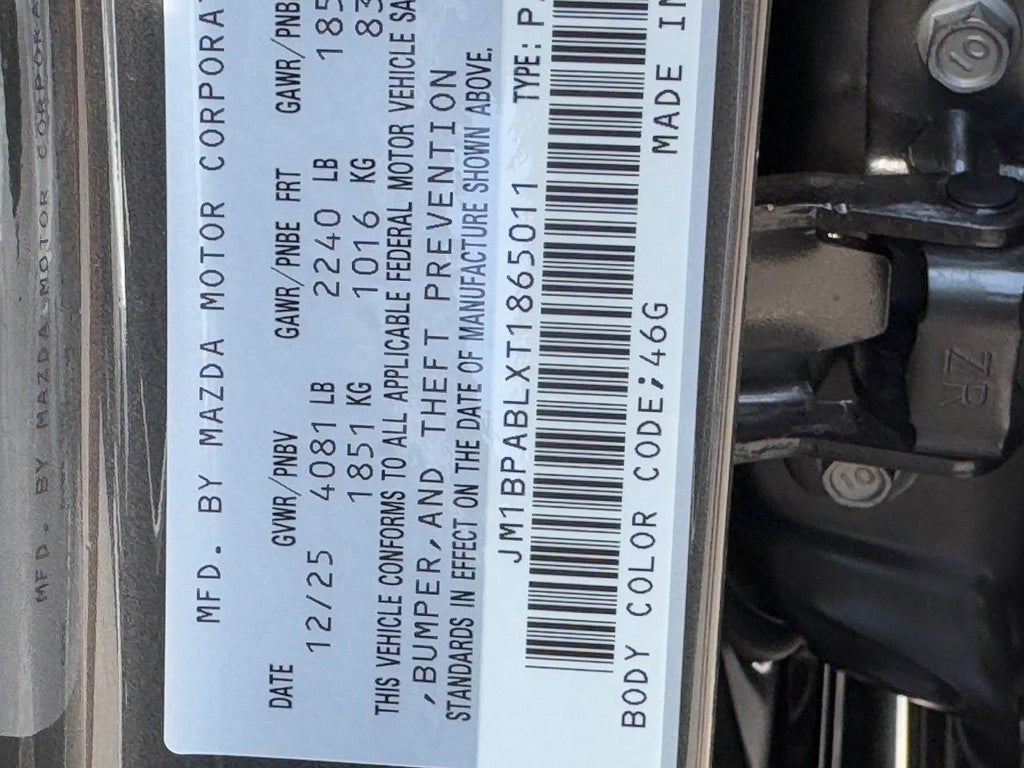 2026 Mazda Mazda3 Sedan 2.5 S Select Sport