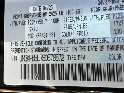 2025 Mazda Mazda CX-5 2.5 S Select Package