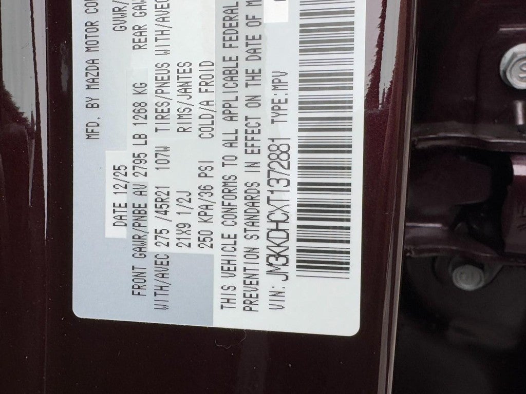 2026 Mazda Mazda CX-90 3.3 Turbo S Premium Sport AWD