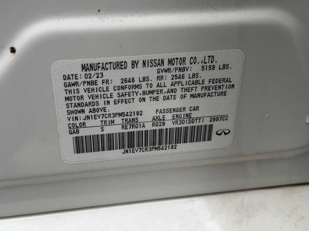 2023 INFINITI Q50 SENSORY AWD