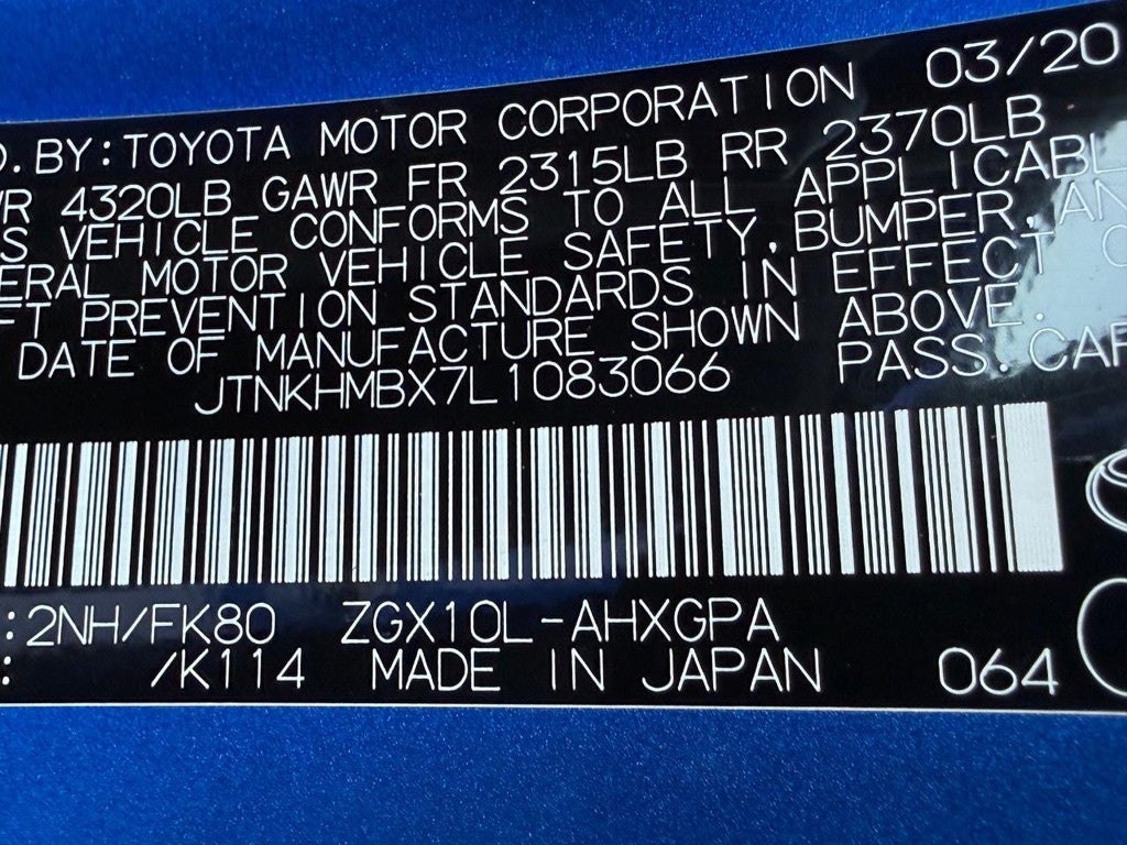 2020 Toyota C-HR XLE FWD (Natl)