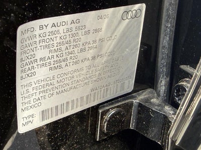 2026 Audi Q5 Premium Plus 2.0 TFSI quattro