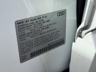2025 Audi Q3 S line Premium 45 TFSI quattro