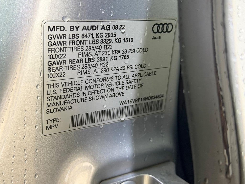 2022 Audi Q8 Premium Plus 55 TFSI quattro