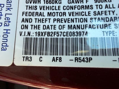 2012 Honda Civic Sedan 4dr Auto LX