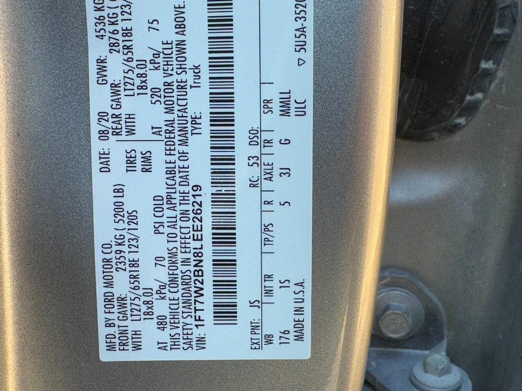 2020 Ford Super Duty F-250 SRW 4WD Crew Cab Box