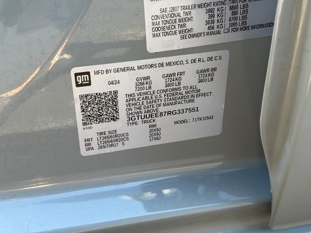 2024 GMC Sierra 1500 4WD Crew Cab 147" AT4