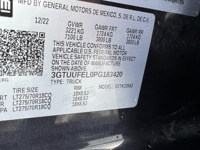 2023 GMC Sierra 1500 4WD Crew Cab 147" AT4X