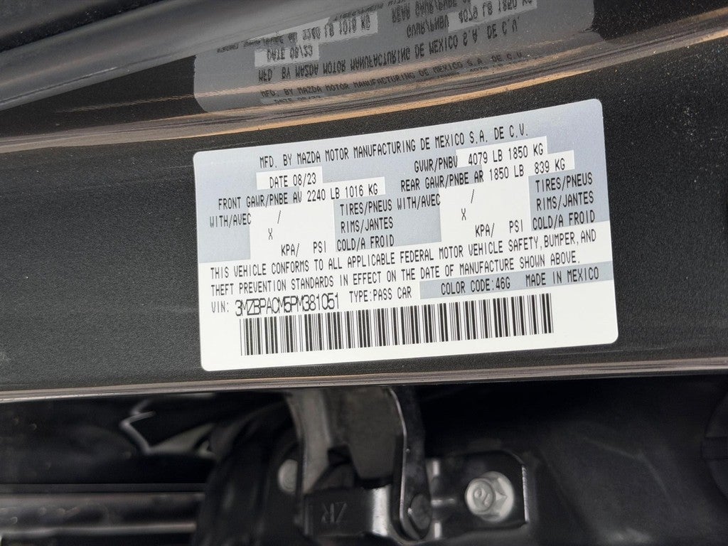 2023 Mazda Mazda3 Sedan 2.5 S Preferred FWD