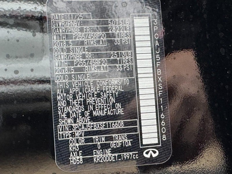 2025 INFINITI QX50 SPORT AWD