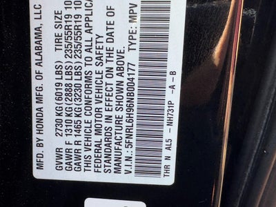 2022 Honda Odyssey Elite Auto