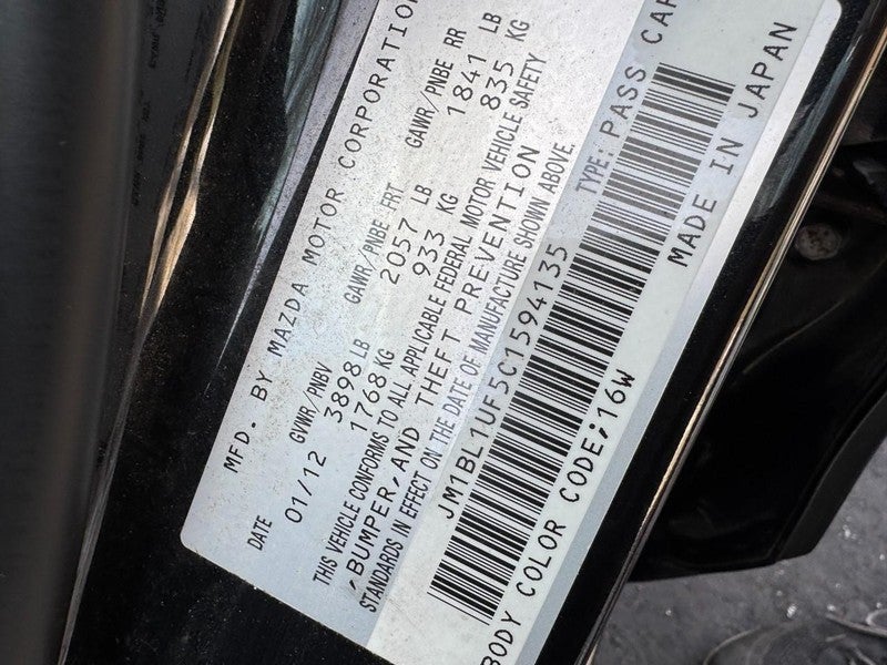 2012 Mazda Mazda3 Sedan 4dr Sdn Man i Sport