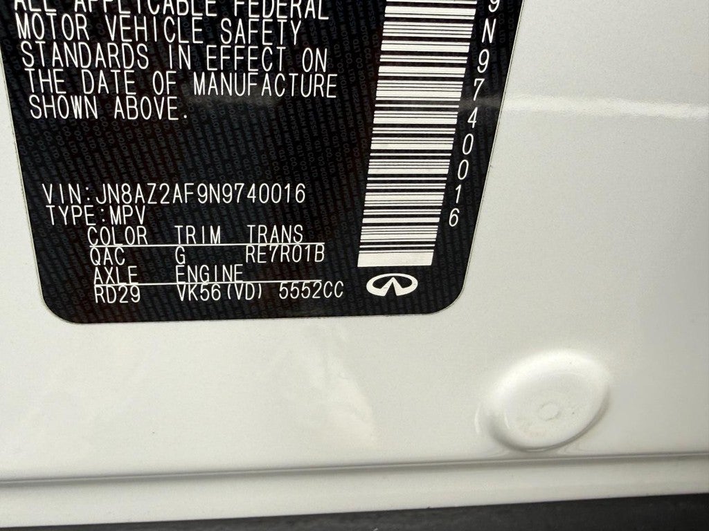 2022 INFINITI QX80 PREMIUM SELECT RWD