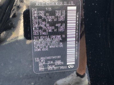 2026 INFINITI QX80 PURE AWD