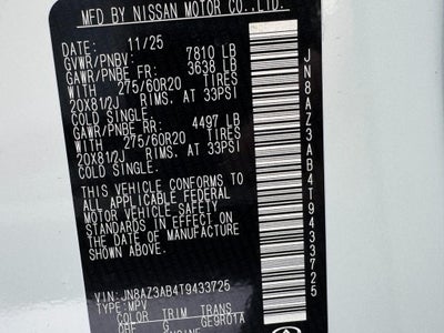 2026 INFINITI QX80 PURE AWD