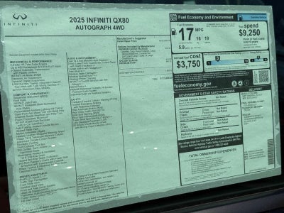 2025 INFINITI QX80 AUTOGRAPH AWD