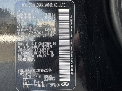 2026 INFINITI QX80 AUTOGRAPH AWD