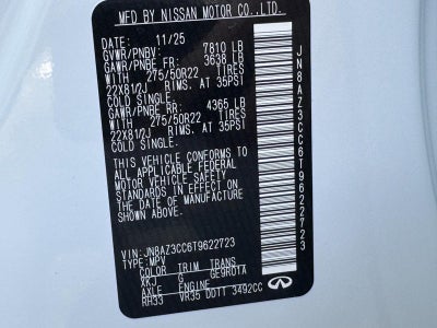 2026 INFINITI QX80 AUTOGRAPH AWD